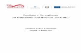 Comitato di Sorveglianza del Programma Operativo FSE 2014-2020europa.basilicata.it/fse/wp-content/uploads/2016/08/Verbale-CdS_I... · I Riunione del Comitato di Sorveglianza del PO