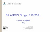 BILANCIO D.Lgs. 118/2011 · comune di segrate pag. 1 bilancio di previsione 2015 - 2016 - 2017 entrate residui presunti previsioni al termine definitive titolo denominazione dell'esercizio