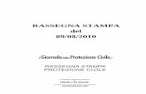RASSEGNA STAMPA del 09/08/2010 · Sommario Rassegna Stampa dal 06-08-2010 al 09-08-2010 Caserta News: Franco Barone assessore alla Protezione Civile ..... 1