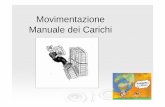 Movimentazione Manuale dei Carichi - CPT Lucca · movimentazione manuale dei carichi che comportano per i ... cavatori, operatori ospedalieri, addetti ad operazioni di facchinaggio.