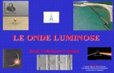 LE ONDE LUMINOSE - Feliciano Capone | Scuola …felicianocapone.altervista.org/wp-content/uploads/2014/...7 Lunghezza d’onda delle radiazioni luminose molto piccola (380-780 nm)