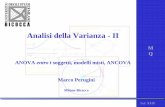 Analisi della Varianza - II - e-Learningelearning.unimib.it/pluginfile.php/270310/mod_resource/content/0... · (detta anche per misure ripetute o Within) ... Presenza di tre Variabili