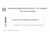 Università degli Studi di Roma “Tor Vergata” Facoltà di ...didattica.uniroma2.it/assets/uploads/corsi/135289/SLIDE_Il_sistema... · (2 di 2) Il modello di Maslow presenta il