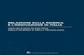 Relazione sulla Ricerca e l’Innovazione in Italia · analisi e dati di politica della scienza e della tecnologia analisi e da ti di politic a della scienza e della tecnol ogia relazione