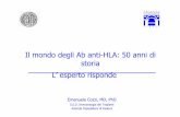 Il mondo degli Ab anti-HLA: 50 anni di storia fileIl mondo degli Ab anti-HLA: 50 anni di ... antibodies and T cell reactivity. ... Molecole HLA importanti nel rigetto anticorpo-mediato