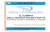 Salerno 7-10 Febbraio 2013 convegno.pdf · Soteria Berna – CH) Conte Valeria (HCC Kairos – Ragusa) Crispino Stefano (CSP – Roma) De Marinis Donatella (CSTG – Milano) Del Prete