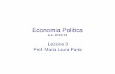 Lezione 3 Parisi - Portale di Ateneo - Unibs.it · 2013-02-18 · 5 Blanchard, Amighini, Giavazzi, Macroeconomia – Una prospettiva europea, Il Mulino 2011 Capitolo II. Un viaggio
