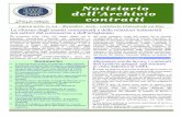 CNEL Notiziario dell’archivio contratti Notiziario ddeell’Archivio ... · Il rilancio delle relazioni sindacali al centro dell’intesa sul rinnovo dei contratti collettivi nazionali