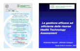 La gestione efficace ed efficiente delle risorse Health ...biblioteca.asmn.re.it/allegati/Antonella Messori.pdf · Parma ASL Reggio Emilia ASL ... Dipartimento farmaceutico Direzioni