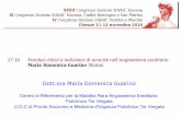 Dott.ssa Maria Domenica Guarino - Emilia-Romagna · piastrine, dell’emoglobina, aumento dei ... 26;163(10):1229-35, ... P.A 60-30 mmHG, FC 95 bpm, SpO2 97%, T 36.5°C