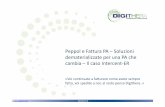 Peppole Fattura PA –Soluzioni dematerializzate per una PA ... · •A partire dal 30 Giugno 2016 la Regione Emilia Romagna imporrà a tutte le aziende sanitarie regionali di scambiare