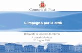 Comune di Pisa · sulla mobilità sostenibile. Page PagPaPagage ee 282288 L’impegno per la città: resoconto di un anno di governo Il progetto Apea per i Navicelli Il progetto