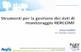 Strumenti per la gestione dei dati di monitoraggio RERCOMF · Aggiornamento monitoraggio frane: nuove tecnologie ed esperienze a confronto Torino - 15 dicembre 2016 Luca Lanteri D.T.