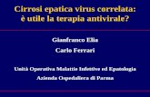 Cirrosi epatica virus correlata: è utile la terapia ...infecto.it/2005/slide/ELIA.pdf · sospensione o sviluppo di mutanti) Risultati della terapia con Lamivudina nei pazienti con