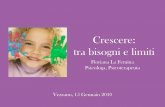 Crescere: tra bisogni e limiti - - HOME PAGE ISTITUTO ...icvalledeilaghi.it/annuali/educhiamoci/2009-2010/bisogni-bambini.pdf · Crescere: tra bisogni e limiti Floriana La Femina