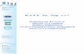 M.A.R.E. Soc. Coop. a r.l. CURRICULUM A - coopmare.com. MARE marzo 2016.pdf · 1997-1998 “Sperimentazione della gestione dei molluschi bivalvi nei compartimenti di Venezia, Monfalcone