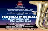 Depliant Festival Musicale - Home - Comune di Bracigliano Festival... · dere il nostro paese una delle capitali della ... spartiti e docu-menti vari. ... Concerto bandistico
