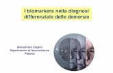 I biomarkers nella diagnosi differenziale delle demenze · Annachiara Cagnin Dipartimento di Neuroscienze Padova I biomarkers nella diagnosi differenziale delle demenze