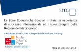 Le Zone Economiche Speciali in Italia: le esperienze di ... · EXPORT - Da un analisi svolta su un panel di free zone risulta un aumento ... Consorzio Asi Napoli - Agglomerato Acerra