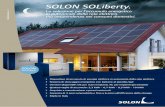 SOLON SOLiberty. · un sistema, molti vantaggi. Potente e affidabile. Sistema a batteria con quattro tipologie di capacitå totale: 3.3 kWh - 10 kWh. ... Convenzione con consorzio