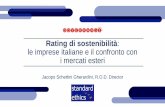 Rating di sostenibilità le imprese italiane e il confronto ... · Fc = Fair competition. Corretta competizione, analisi di eventuali posizioni dominati, ... (tipo il Principio contabile