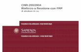 CNR-200/2004 Rinforzo a flessione con FRP i iiilDeformazione iniziale Con riferimento alla sezione reagente omogeneizzata (n=E s /E c) il valore dell’asse neutro y o si ricava dall’annullamento