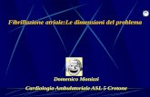 Domenico Monizzi Cardiologia Ambulatoriale ASL 5 Crotone · Fibrillazione atriale: definizione ... Cardiomiopatie (dilatativa, ipocinetica, ipertrofica), miocarditi ... (sindrome