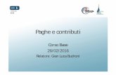 corso base 2015 lezione 2 [modalità compatibilità] 2 FEBBRAIO 2016 Contrattazione Collettiva: Il CCNL è un contratto di lavoro stipulato a livello nazionale tra le organizzazioni