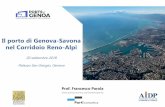 Il porto di Genova-Savona nel Corridoio Reno-Alpi - Seminario AIDP... · cargo, heavy lifts Facile accesso ... Source: Trenitalia and PA of Genoa ... * The new «concept» will become