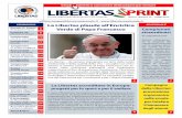 SOMMARIO La Libertas plaude all’Enciclica EDITORIALE Verde ... Sprint n. 14.pdf · J’accuse di Papa Francesco contro la latitanza dell’establishment mondiale e contro il capitalismo