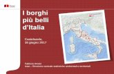 I borghi più belliborghipiubelliditalia.it/wp-content/uploads/2017/06/Castelsardo... · Le potenzialità dei «borghi più belli d’Italia»: l’offerta turistica Il turismo dei