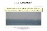 Prodotti chimici e servizi per il trattamento delle acque ... 6.1.pdf · Proprio in questo servizio Aurora intende dare il meglio, sfruttando la grande flessibilità e la prontezza