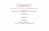 Facoltà di Scienze della Formazione Università di Roma Tre ...europa.uniroma3.it/dsf_new/files/2014-2015-I-parte-Lezione-n.-1... · ruolo delle istituzioni e degli attori collettivi