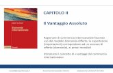 CAPITOLO II Il Vantaggio Assoluto - marselli.altervista.orgmarselli.altervista.org/pdf/EcInt_Capitolo02.pdf · marselli@uniparthenope.it Economia Internazionale (ECCInt) Adattamento