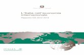 rapporto Ice "L'Italia nell'Economia Internazionale, 2012 ... · Rapporto ICE 2012-2013 L’Italia nell’economia internazionale L’Italia nell’economia internazionale Rapporto