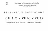 BILANCIO di PREVISIONE 2015 Armonizztato D.Lgs. 118 2011 di... · COMUNE DI SAMBUCA DI SICILIA Residui Presunti al BILANCIO DI PREVISIONE ESERCIZIO 2015 - ENTRATE termine dell'esercizio