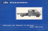 P50 Manuale per Stazioni di... · Manuale per Stazioni di Servizio APE TM P50 . Fig. 1 - Gruppo motore differenziale . Comandi dell' impianto elettrico Fig. 8 - Commutatore luci e