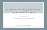 La valutazione della qualità educativa nei servizi per l ... · La valutazione della qualità educativa nei servizi per l’infanzia Antonio Gariboldi Università di Modena e Reggio