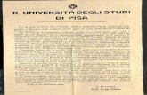  · Per la Facoltà di Ingegneria conferm quello che è stato detto alla radio e ... Tutto si svolgerà in ome dell' Università di Pisa, e l' Uni-