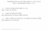 NORMATIVE IN VIGORE PER IL CALCOLO DELL ... compenso massimo di 970,42 Euro x 2 = 1940,84 Euro. Documento redatto dall’ing. Massimo Montrucchio (c.t.u. del Tribunale di Ferrara)