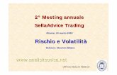 Rischio e Volatilità SellaAdvice Trading 2° Meeting annuale · trading? L’elemento critico nell’attività di trading sembra essere la gestione di un rischio, in cui la priorità