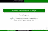 Introduzione al mondo di LaTeX - tug.ctan.orgtug.ctan.org/tex-archive/info/italian/GuIT/corso_guit/Lezione_2.pdf · Stefano Benni, Dottor Niu` Nome Cognome (guIt) Introduzione al