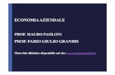 ECONOMIA AZIENDALE - Mauro Paoloni - Lezione... · Il corso di Economia Aziendale ha come scopo principale quello di fornire le conoscenze di base in termini di analisi contabile