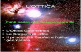 L’OTTICA - dmf.unisalento.itmartina/allow_listing/SSIS/Lez208-IX.pdf · Approccio scientifico all’ottica geometrica - I Schema ANALITICO delle rappresentazioni concettuali. •