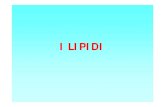 Lipidi - Unife · LIPIDI Il termine lipidi indica sostanze organiche insolubili in acqua e solubili in solventi apolari come etere e benzolo. Comprendono sostanze con caratteristiche