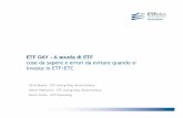 ETF DAY – A scuola di ETF cose da sapere e errori da ... · la fiscalità degli ETF 46,7% 50,0% 50,0% la differenza tra ETF ed ETC i costi degli ETF i ... 5.Limiti agli investimenti