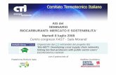Biocarburanti - Mercato e Sostenibilità - ATTI CTI 2008 · elettrica, meccanica, termica e carburanti per l’autotrazione anche a livello diffuso sul territorio. ... locali della