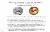 Pico della Mirandola in Girolamo Savonarola - arnes.simursic3/renesansa_Pico-Savonarola_MU-FF-2018.pdf · Pico, nekaj življenjepisnih podatkov… Giovanni Pico della Mirandola (1463-1494),