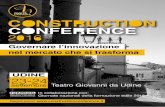 Teatro Giovanni da Udine - Construction Conference 2017 ... · sAbAtO 24 setteMbRe Ore 9.30 Saluti Istituzionali Mariagrazia Santoro (Assessore alle Infrastrutture e al Territorio