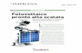 MERCATI Fotovoltaico pronto all a scalat a · rocrazia che frena il mercato e complica la bancabilit ... L'evoluzione del mercato non riguarda solo l'Italia. ... di pellet e cogenerazione.